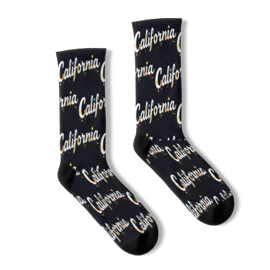 California Golden State gift Socks