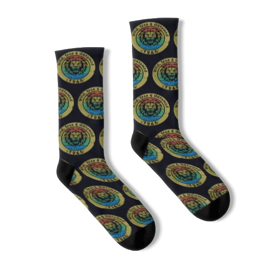 60th birthday Wild, free & untamed since 12/1964 Socks