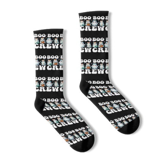 Boo Boo Crew Nurse Gifts Funny Halloween Costume Socks