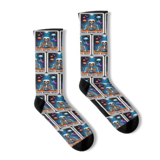 Tarot Card Collection - Death Before Decaf Socks