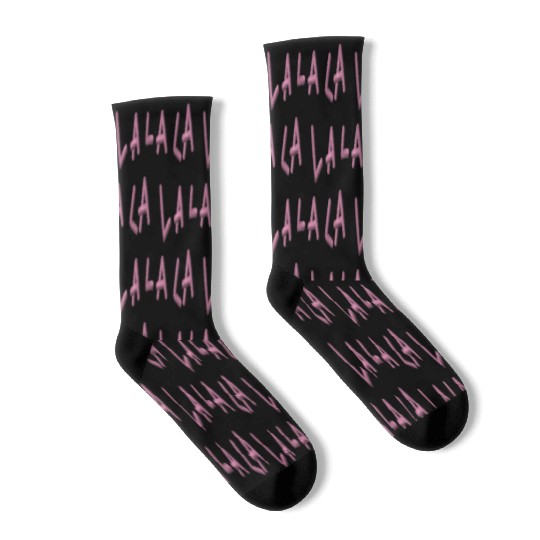 LA LA LA embroidered Socks