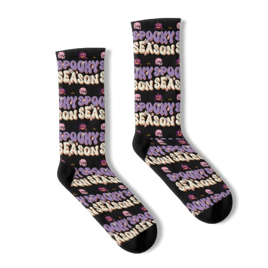 Spooky Season Socks Design