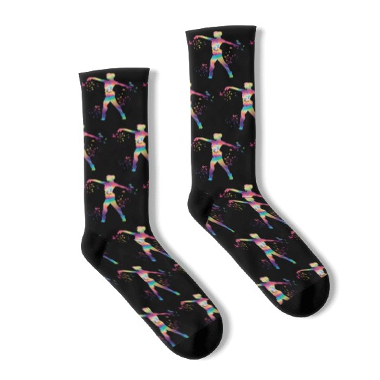 Ballet Dancer Colorsplash Man Ballerino Socks