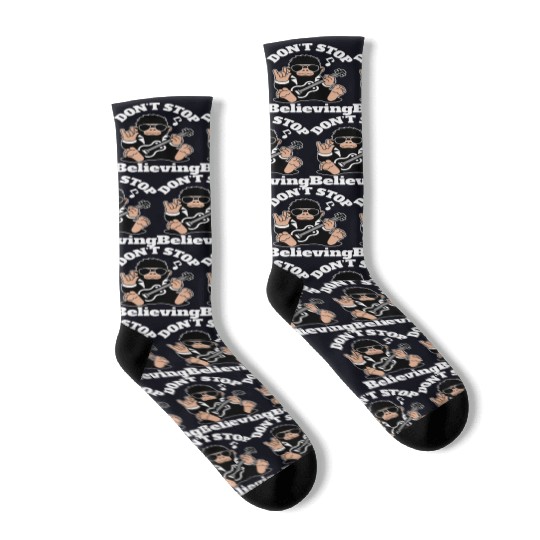 Bigfoot Playing Guitar Funny Animal Socks