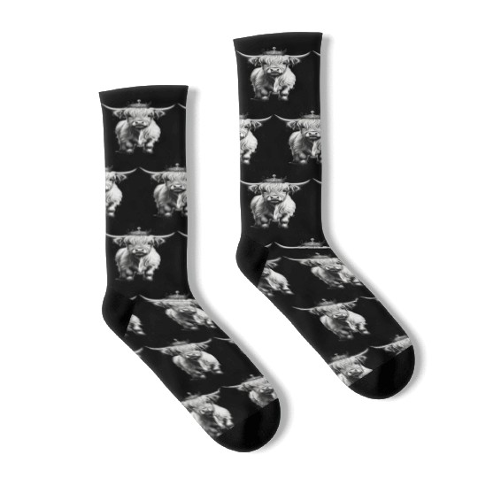 Princess Highland Baby Cow Socks
