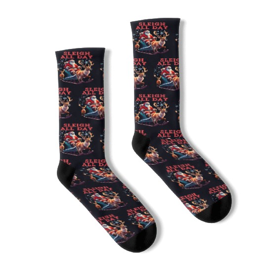 Sleigh All Day Socks