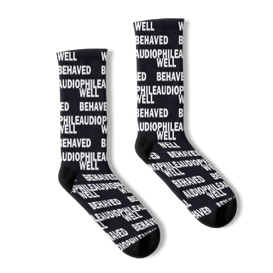 Well Behaved Audiophile (white) Socks