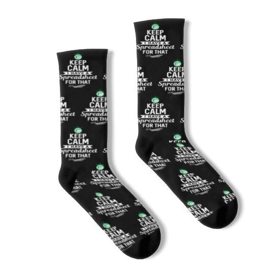 Funny Excel Spreadsheets Lover 2 Socks
