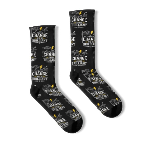 Be The Change and Be Brilliant Socks
