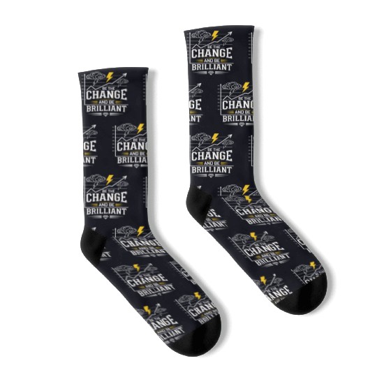 Be The Change and Be Brilliant Socks