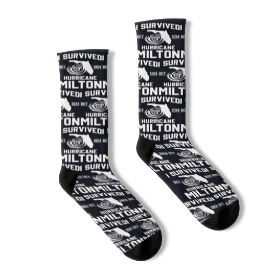 I survived Hurricane Milton October 2024 Socks
