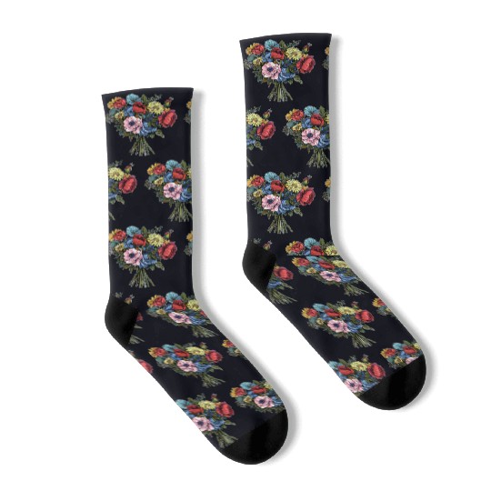 Flower Bouquet Flowers Flowers Socks