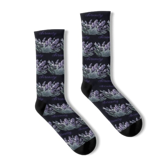 Lavender Serenity: A Symbol of Peace Socks
