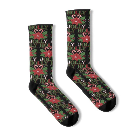 holly jolly Socks