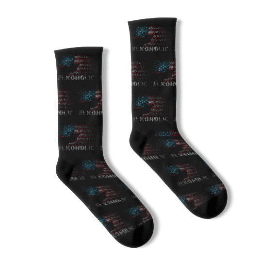 Elk Hunting Elkaholic Hunters Socks