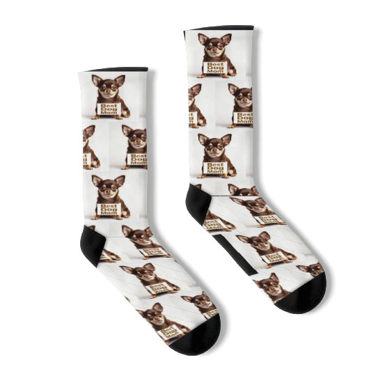 #2/Chihuahua/Best dog Mom Socks