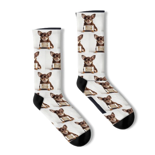 #2/Chihuahua/Best dog Mom Socks