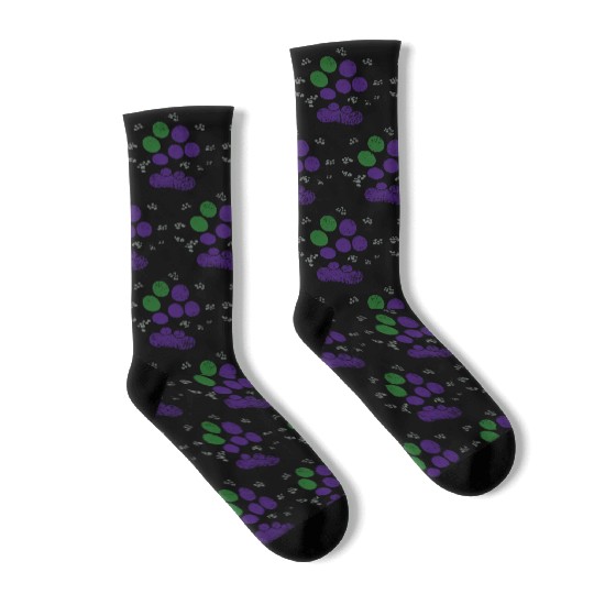 AroAce Cat Paw Prints Socks