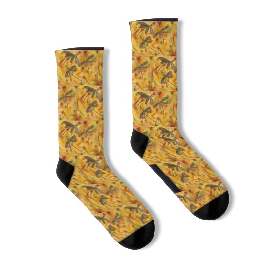 Dragonfly Autumn Flit Socks