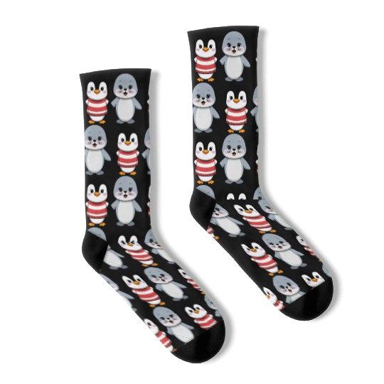 Penguin and Seal Friends Socks