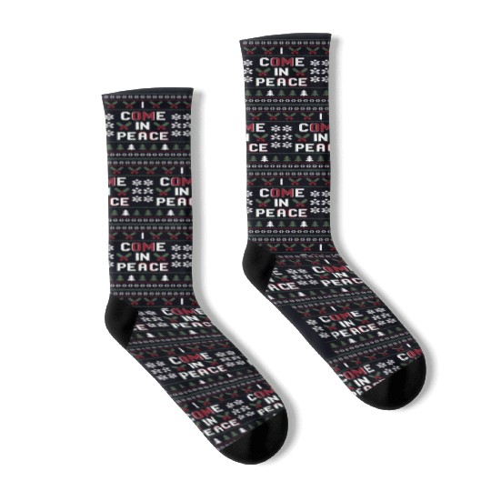 Holiday Peaceful Spirit: Festive Sweater Design Socks