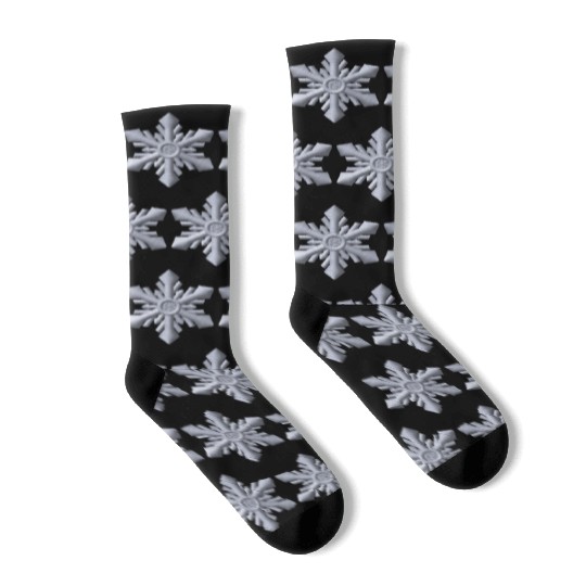 Snowflake embroidered Socks