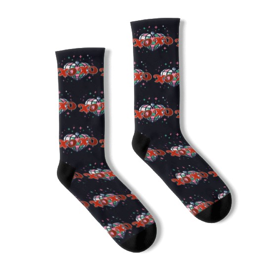Valentine Day, Coquette Valentine Socks
