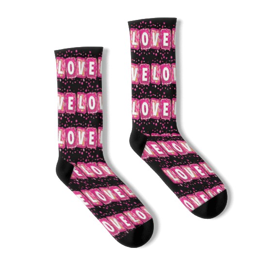 Valentines Day, Retro Valentine, Coquete Valentine Socks