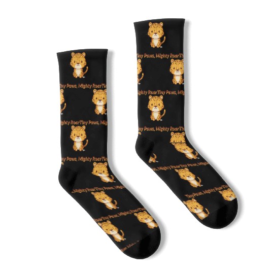 Tiny Paws Mighty Roar Jaguar Socks