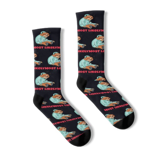 Most Likely To Take A Nap Socks