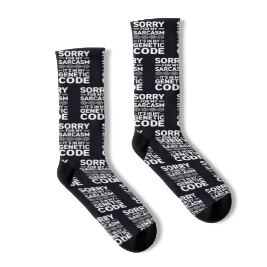 Sarcastic Genealogy DNA Test Genetics Biologist Socks