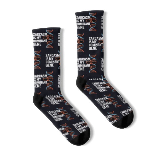Sarcastic Genealogy DNA Test Genetics Biologist Socks