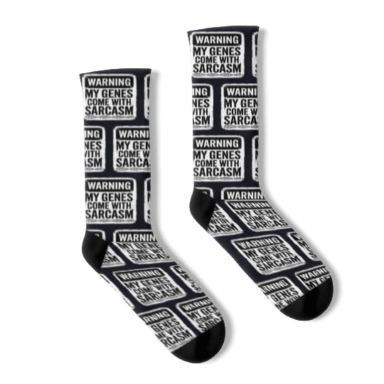 Sarcastic Genealogy DNA Test Genetics Biologist Socks