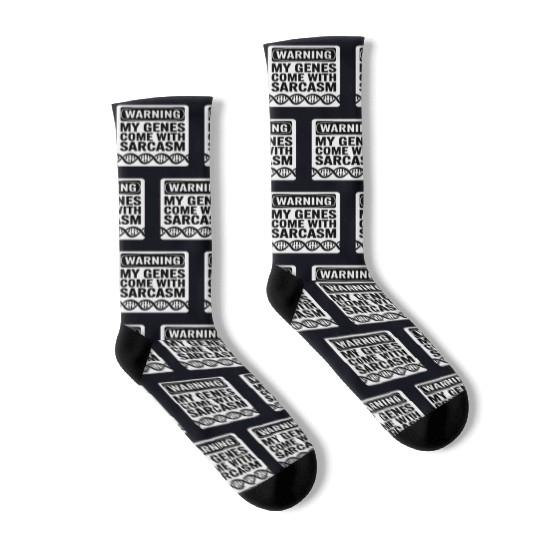 Sarcastic Genealogy DNA Test Genetics Biologist Socks