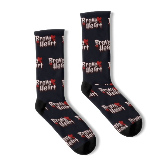 Brave Heart - Courageous Warrior Socks