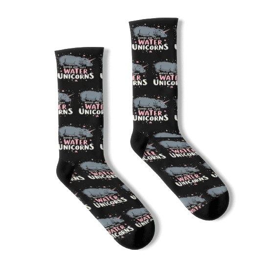 Hippo Humor Sarcastic Quotes Funny Wildlife Socks