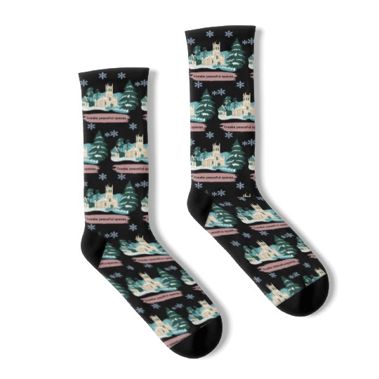 CREATE PEACEFUL SPACES Socks