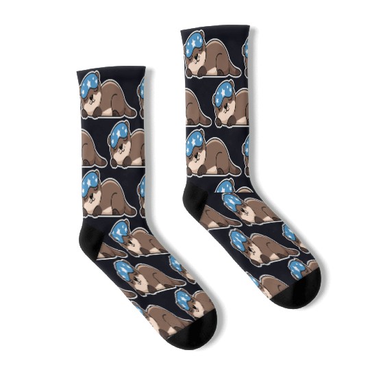 Sleepy Otter Dreams Socks