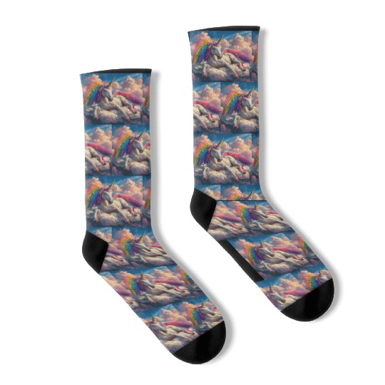 Unicorn in repose Socks
