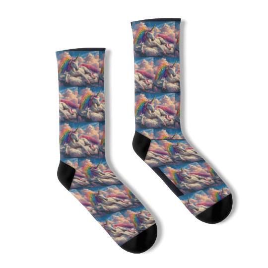 Unicorn in repose Socks