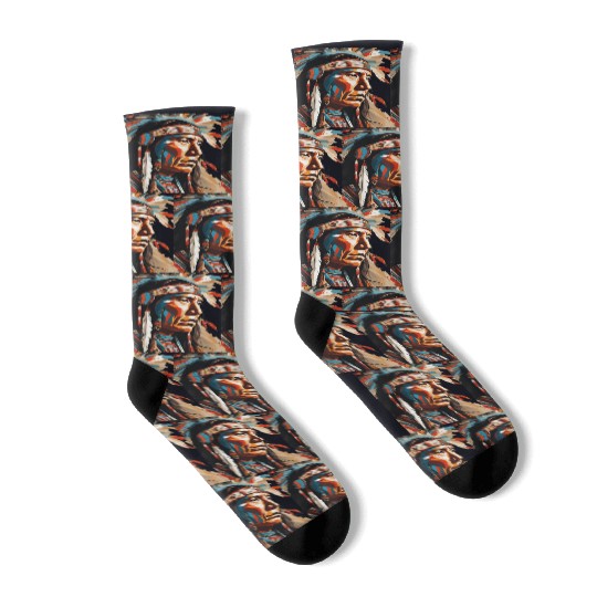 Native American Chief Socks