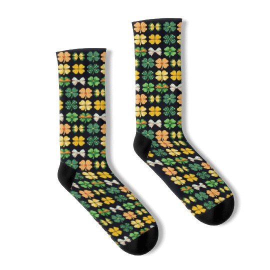 Shamrock and Bows Socks