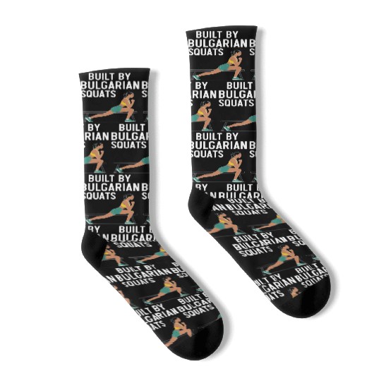 Bulgarian Squat Exercise Fitness Workout Gym Socks