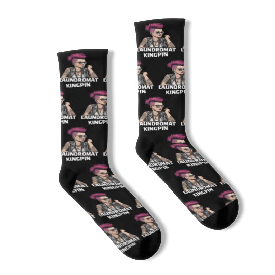 Laundromat Kingpin - Punk Rock Girl Socks
