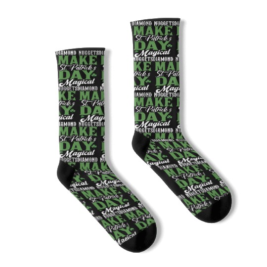 Diamond Nuggets Make St Patricks Day Magical Socks