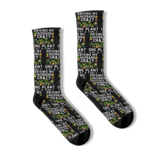 Plant Lover Gardening Husband Wife Socks