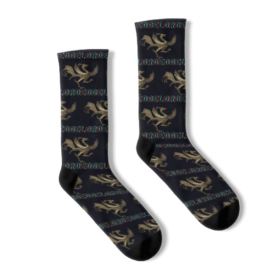 Edgelord Glitch Design – Bold Internet Meme Art wi Socks