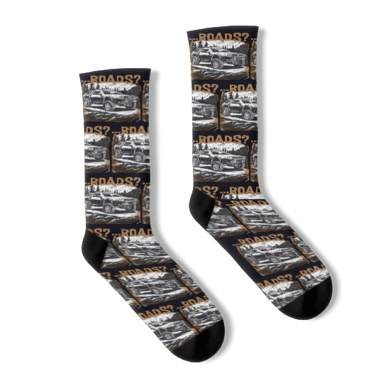 Off-road Delorean Socks