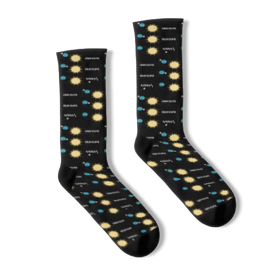 Lunar Eclipse Solar Eclipse Apocalypse Socks