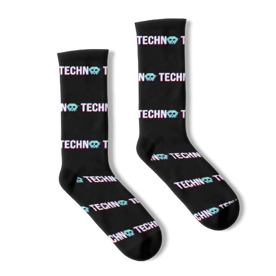 Techno House Party EDM Festival Goa Electro Rave Socks
